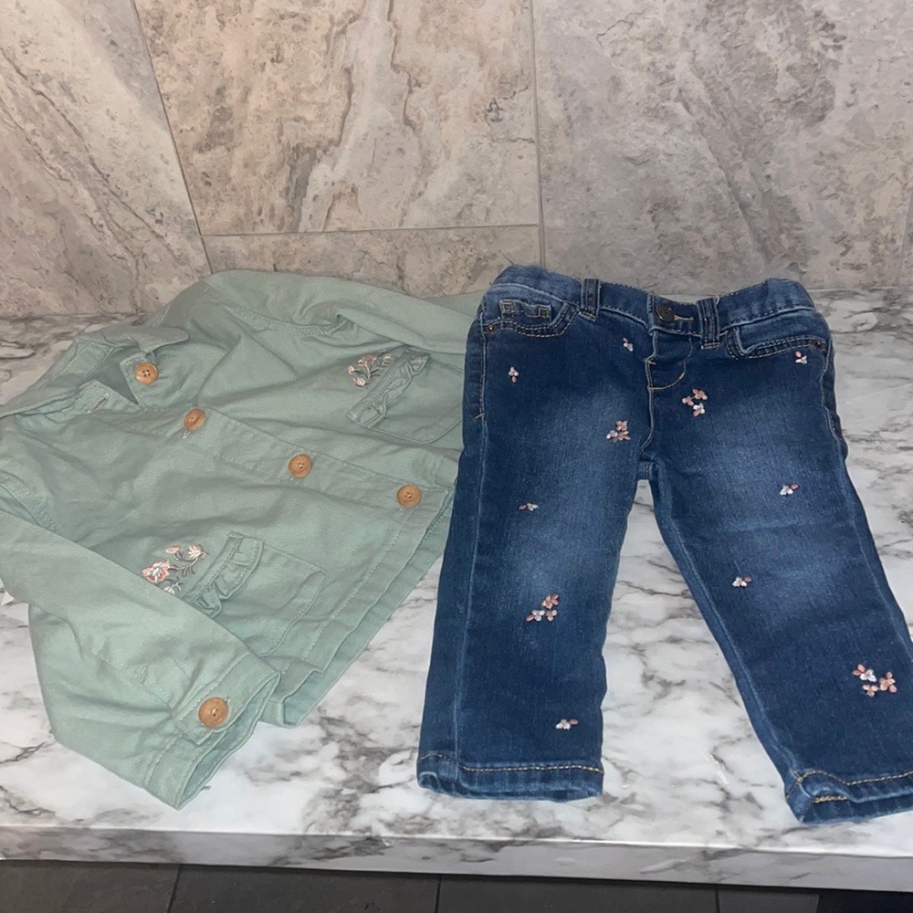 Used infants 18 months infants jeans and jacket